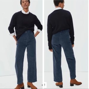 Everlane The Corduroy Wide-Leg Pant in Atlantic Blue 2